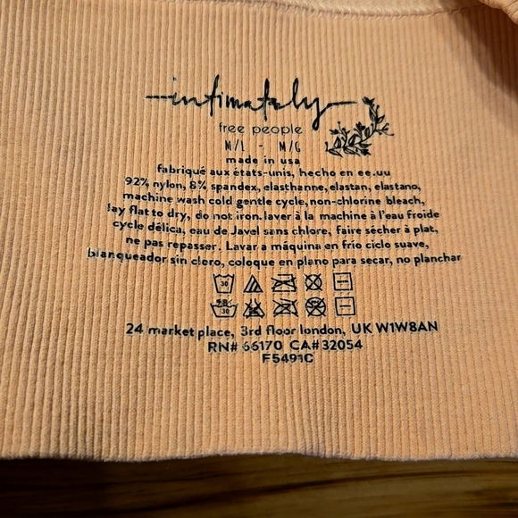 Free People Intimately Ali Low-Back Seamless Bra Bralette Cami NEW! M/L - Picture 6 of 7